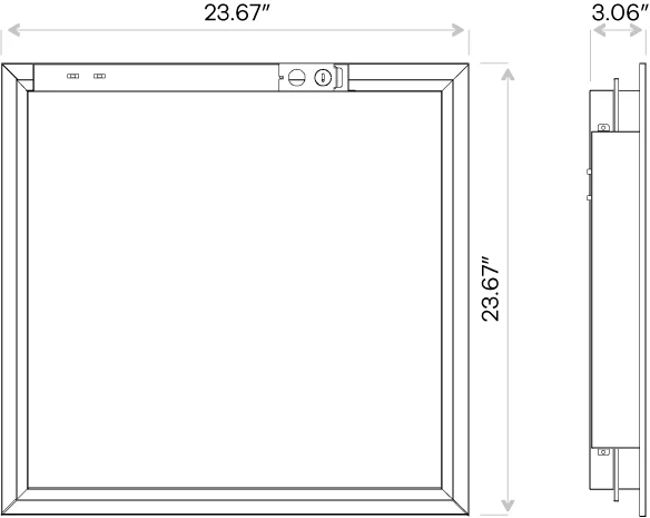 Goodlite 2X2 Regress Panel - view 2