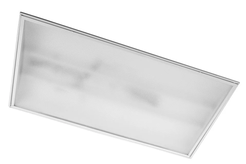 2x4, 2 Lamp Complete Prismatic Troffer, Wired for Bypass (Type B) Single Ended T8 LED Tubes
