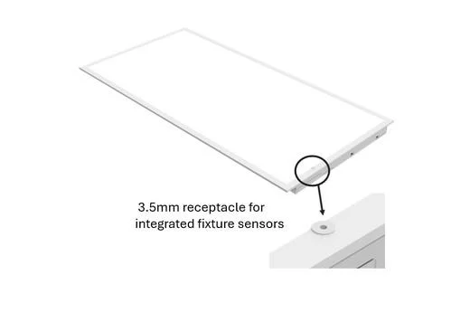 2X4 Flat Panel, Controls Ready 3.5mm Receptacle, Lumen Selectable, CCT Selectable, UNV 120-277V 0-10V Dimmable - view 2