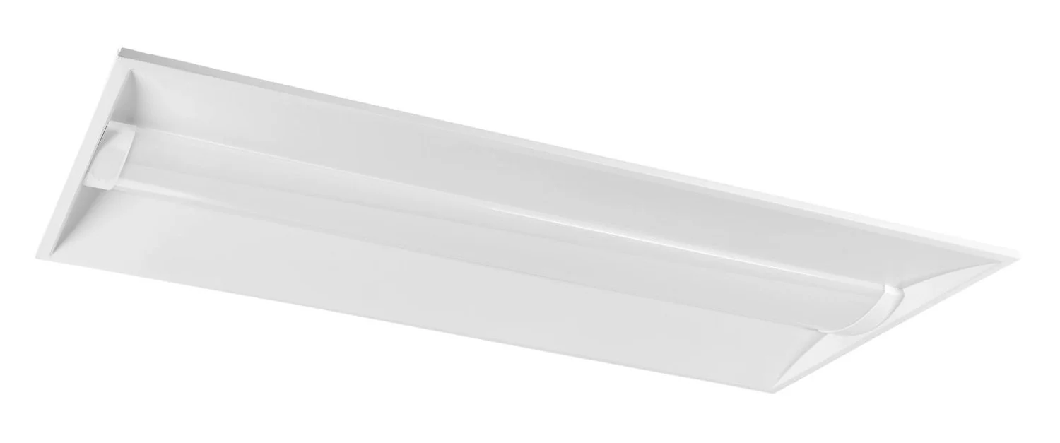 2x4 LED Center Basket Troffer|Power Select 30 / 25 / 20W & Color Select 3500 / 4000 / 5000K | 120-277V Input |Frosted Cu