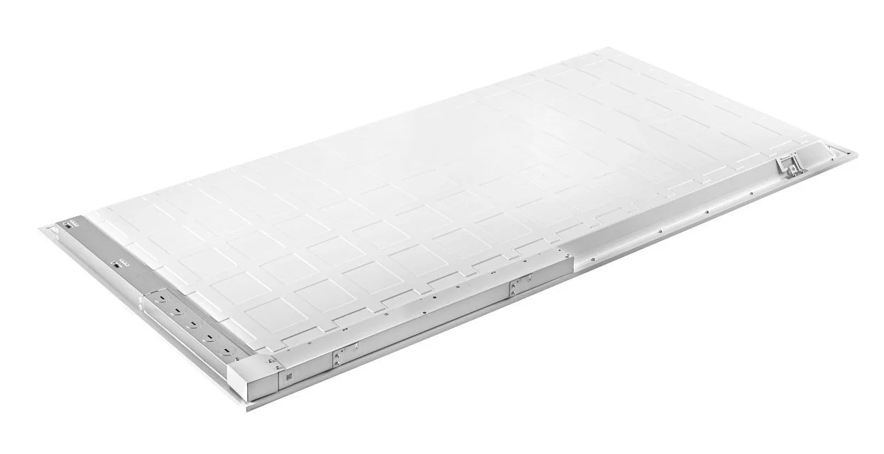 2x4 LED Panel with Integrated 8W EM, Power Select & Color Select. 45 / 35 / 30W, 120-277V Input, 350...