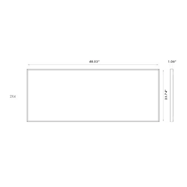 1X2 LED Surface Mount Slim Panel, CCT & Wattage Selectable - view 2