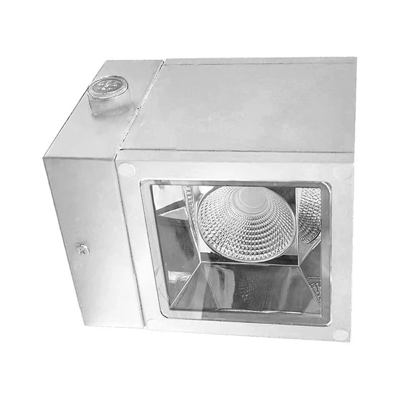 2x9W Up-Down Selectable Cube Wall Light, Power and CCT Adjustable, 4.87" (L) x 4.87" (H) x 4.87" (W), Brushed Nickel