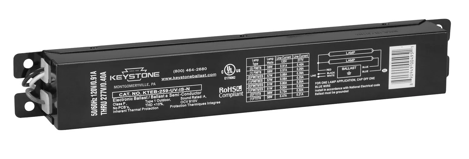 2xF96T8, 120-277V, Narrow Case, Distributor Pack