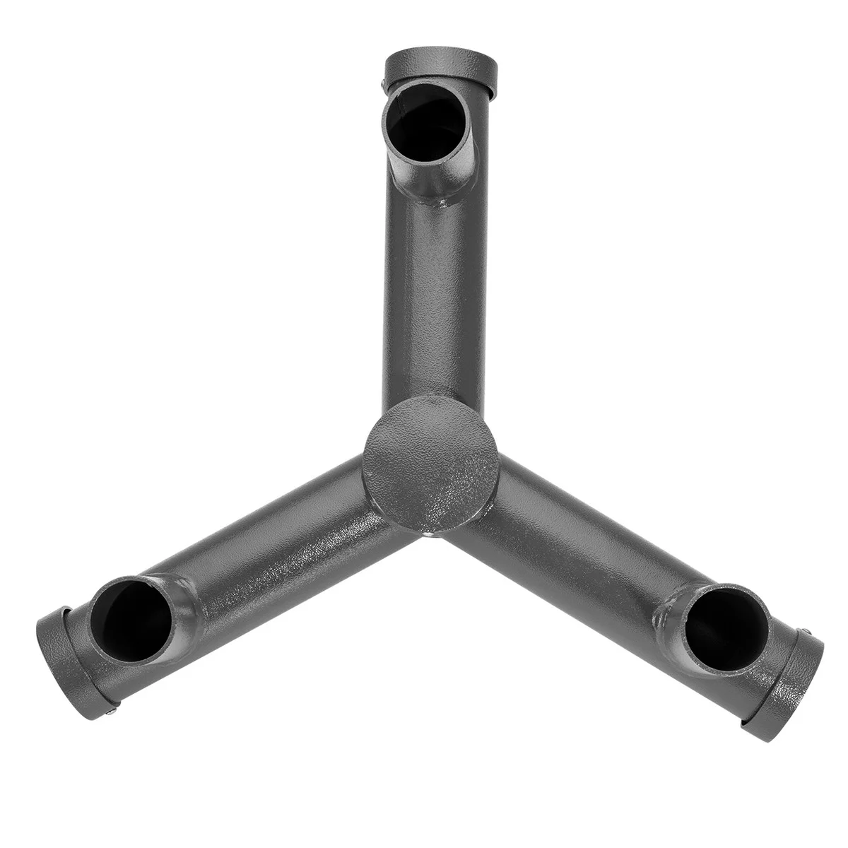 3-Arm Angled Bullhorn Mounting Bracket, Steel Construction, Bronze Finish, Compatible with 2 3/8" Fi...