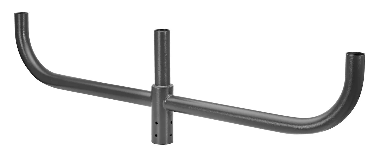 3-Arm Bullhorn Mounting Bracket, Steel Construction, Bronze Finish, Compatible with 2 3/8" Fixture Tenon Size