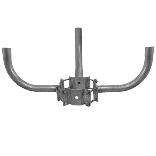 3 Arm Wrap Around Bracket for Wood Poles, 10-13 Inch Diameter, Arms at 90 Degrees