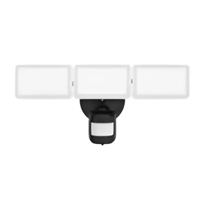 3 Head Security Light, 45W, 120V, 5000lm, 3000K|3500K|4000K|5000K|6500K, 100°, PIR Sensor, Black|White