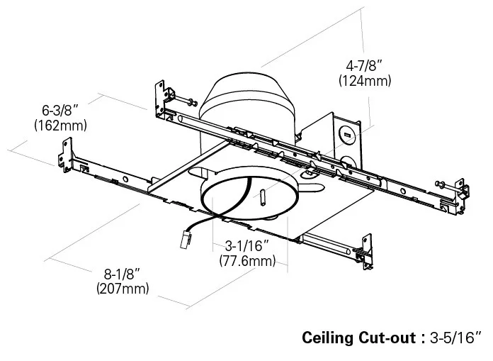 RP Lighting and Fans 3-Inch LED IC Rated Frame-In - view 2