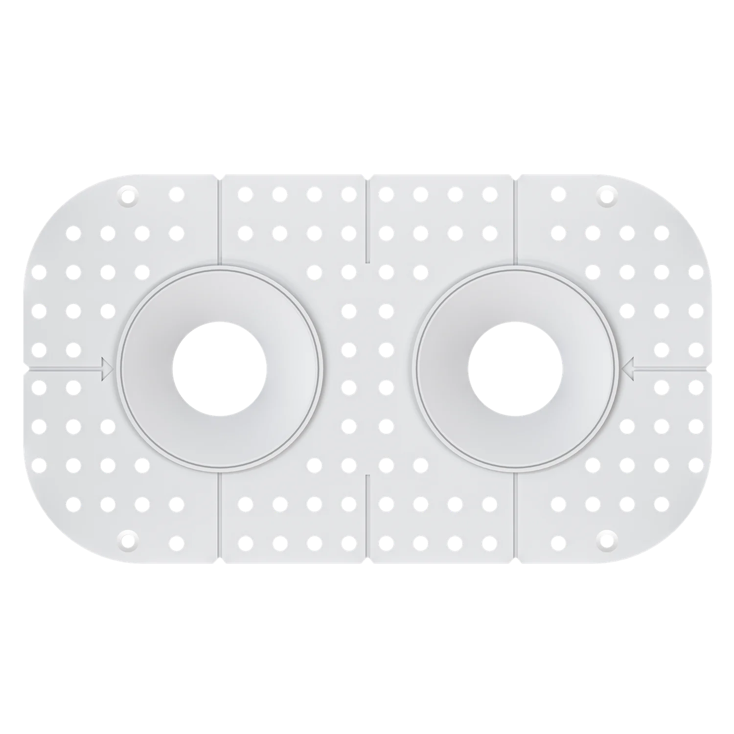 3 Inch Round Double Head Trimless Kit