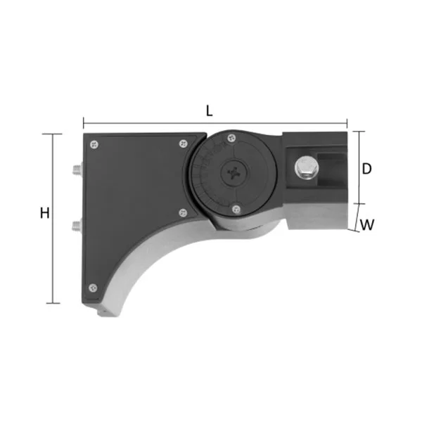3-Inch Wide & 120° Adjustable Straight Arm for LF3-HL Series - view 2