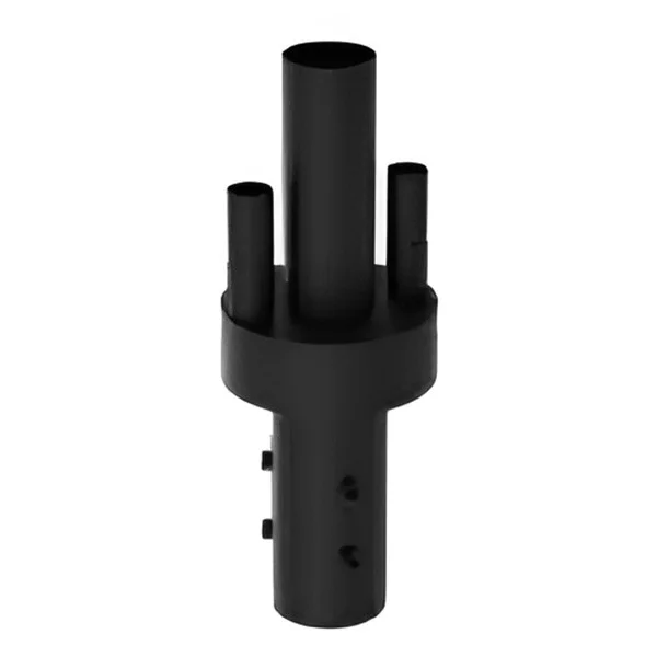 3 Inches Pole-Top Adapter, 2 Solar Bell-Light Arms, Solar Engine Mast