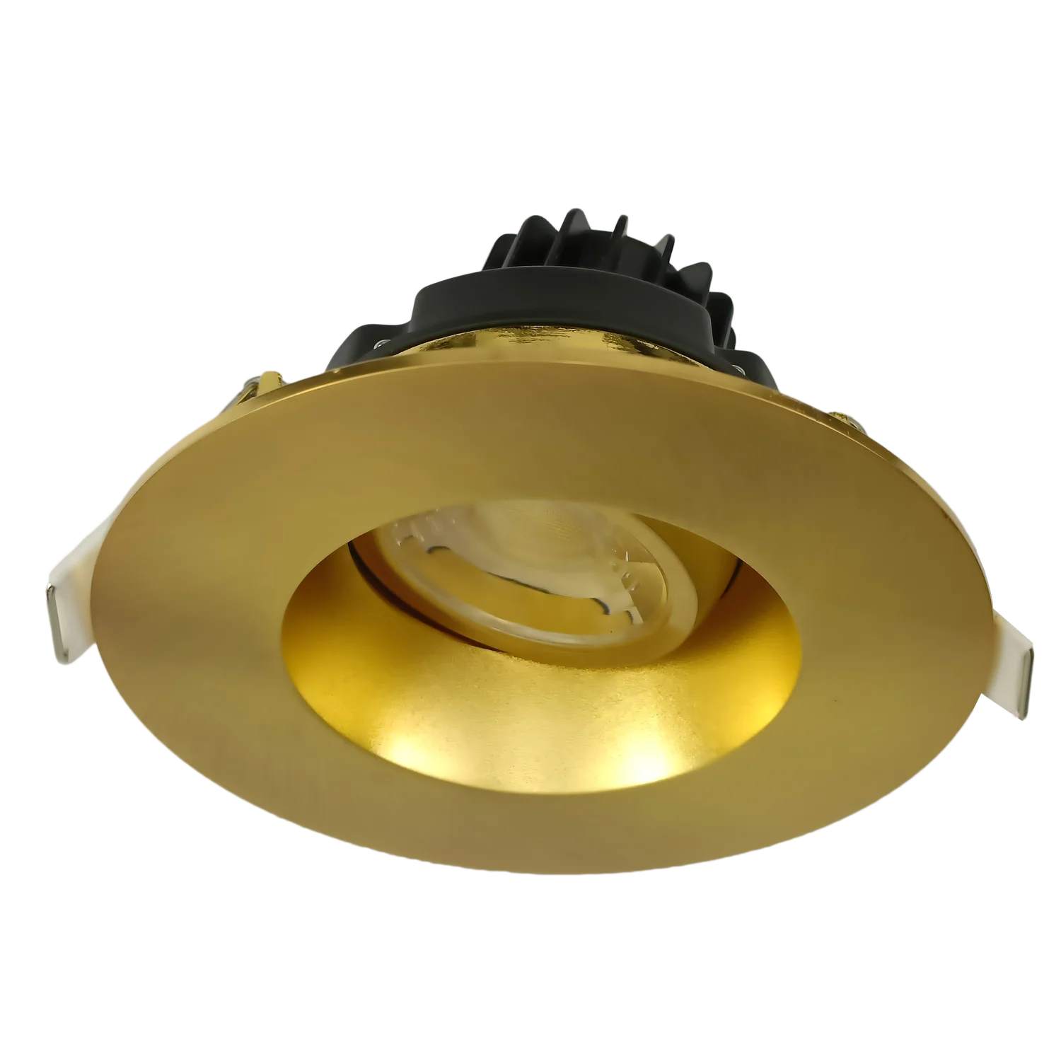 3” Round Regress Gimbal (Brushed Brass) - view 2