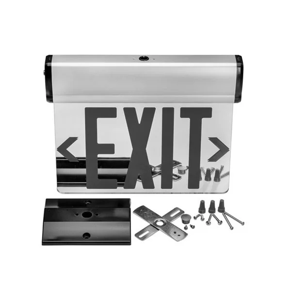 3 W Double Face Mirrored Edge Lit Exit Sign with Battery Backup - view 4