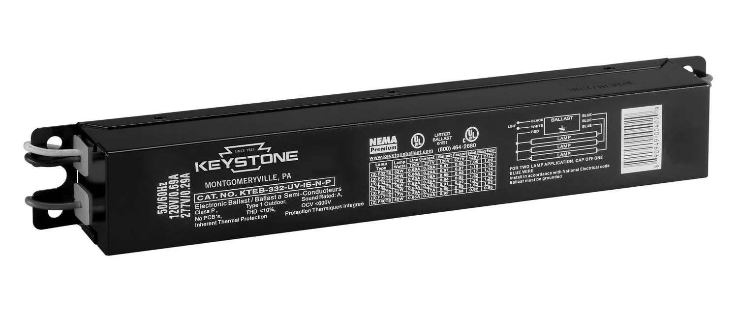 3 x F32T8,.88 BF, 120-277V, Instant Start, Electronic