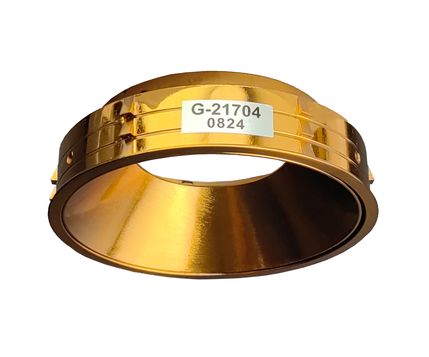 3.5 Inch Brushed Brass Round Millwork Trimless Kit - view 2