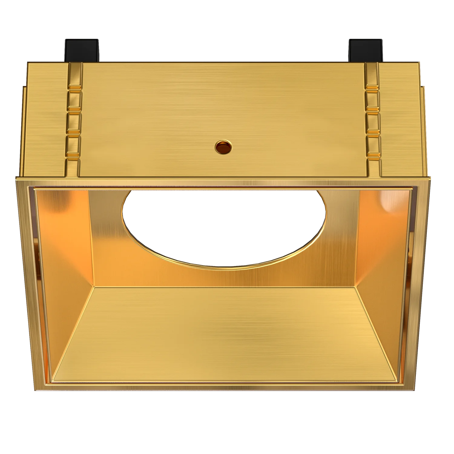 3.5 Inch Brushed Brass Square Millwork Trimless Kit - view 2