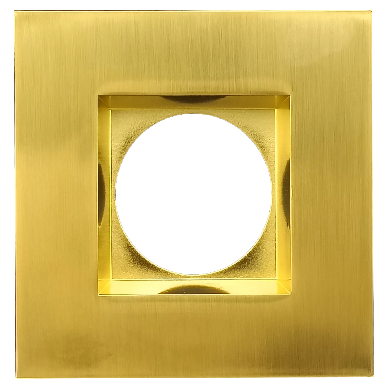 3.5 Inch Brushed Brass Square Trim (Gen1)