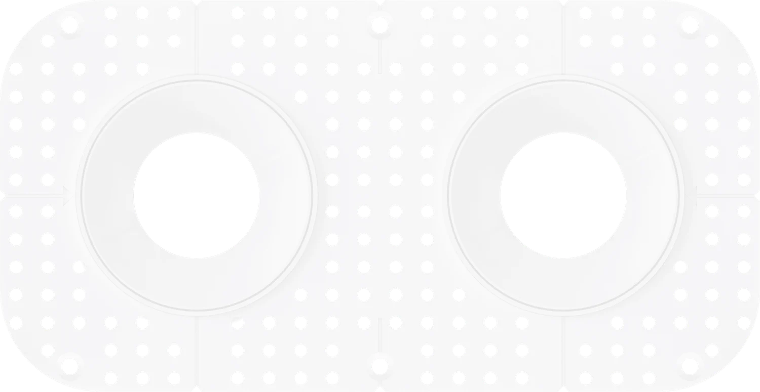 3.5 Inch Round Double Head Trimless Kit