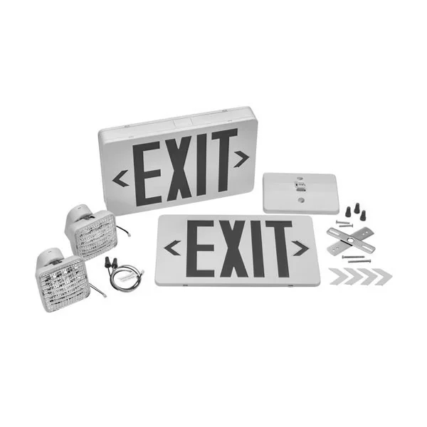 3.5 W Red Exit & Emergency Combo - Remote Capable - view 3