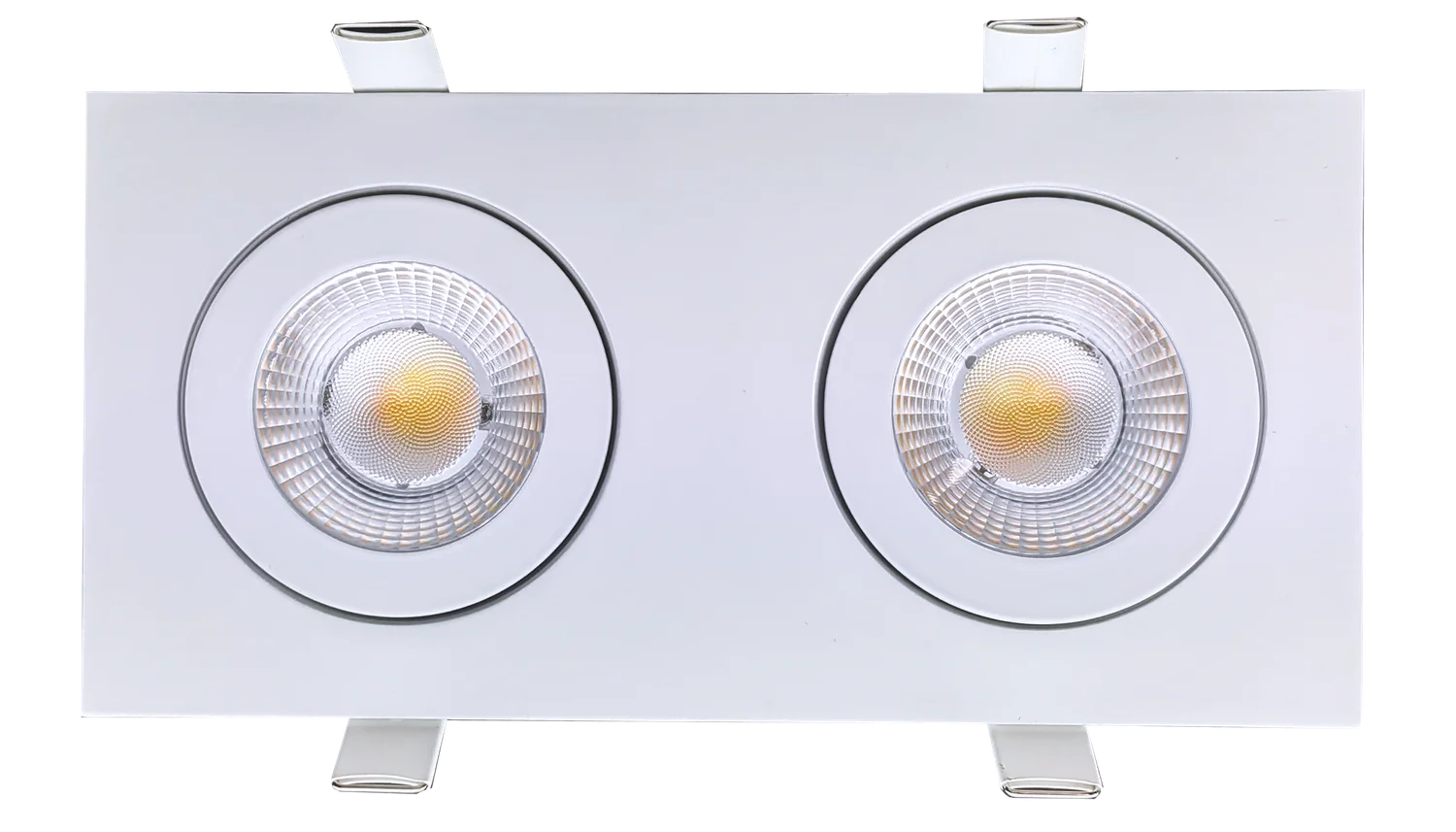 3.5" Double Head Multiple Floating Gimbal White