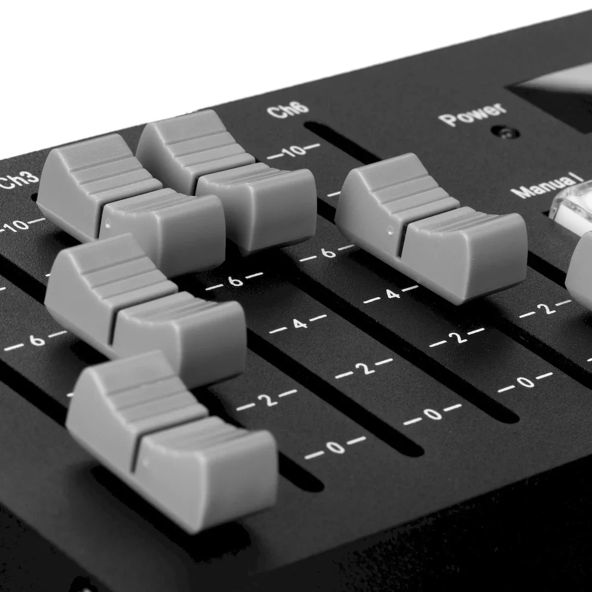 30 Channel RGBW Slider Controller, Six programmable non-motorized faders, Five program buttons, Comp...