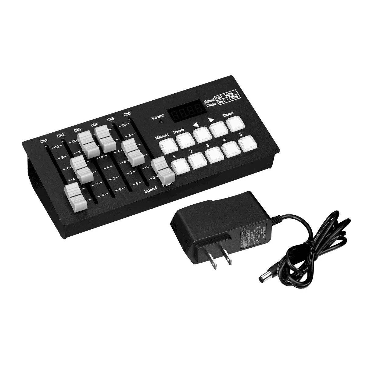 30 Channel RGBW Slider Controller, Six programmable non-motorized faders, Five program buttons, Comp...
