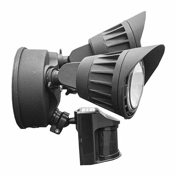 30W 3CCT 30/40/50K White 3-HEADS Security Light - With Motion Sensor
