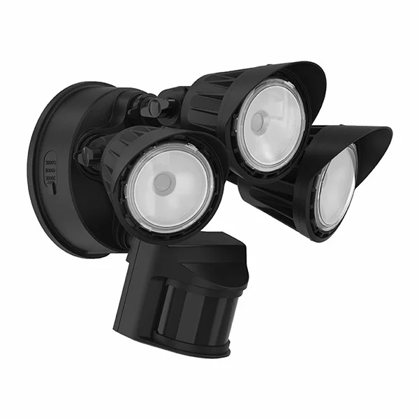 30W 3CCT 30/40/50K White 3-HEADS Security Light - With Motion Sensor - view 2