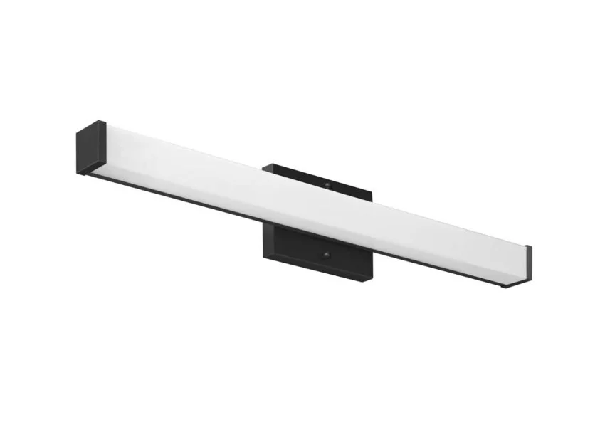 36-Inch Slim Profile Square Linear Vanity Light, Matte Black