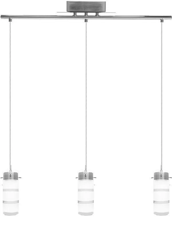 36 W Integrated 3 Light LED Cylinder Glass Linear Pendant - view 2