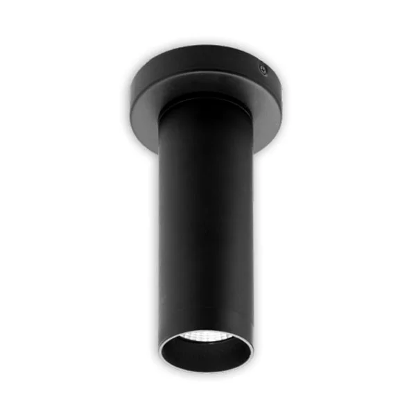 3" Ceiling Mount Cylinder, 5/7/9W, 3/4/5K, TRIAC & 0-10V Dimming, Black, C & F Lenses Incl - view 2