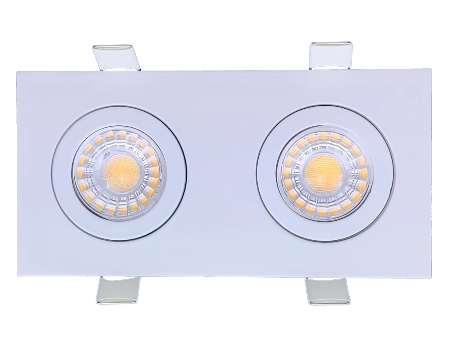3" Double Head Multiple Floating Gimbal White