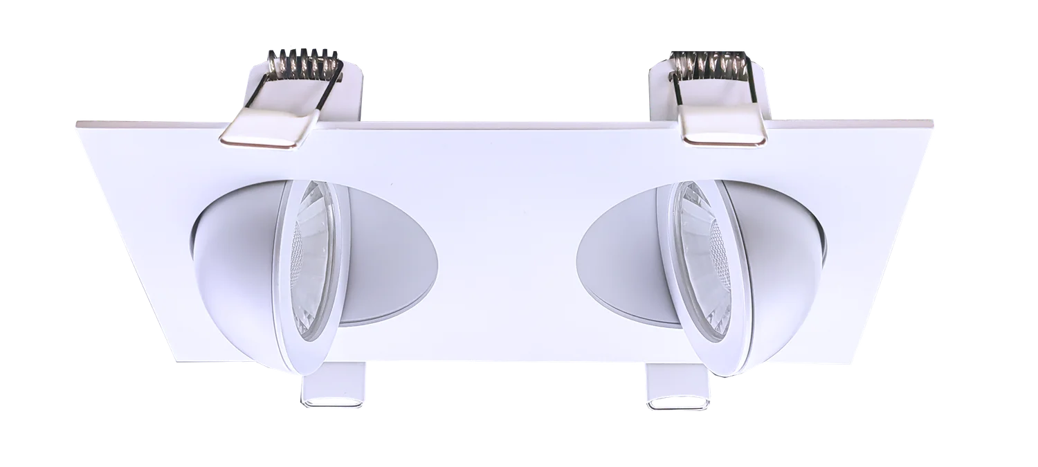 3" Double Head Multiple Floating Gimbal White - view 2