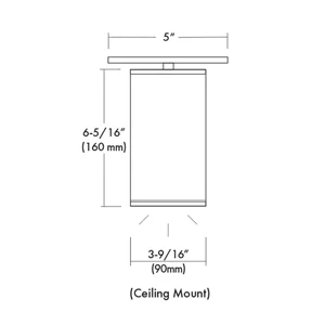 3" LED Cylinder, Ceiling Mount, 13W, 80/90 CRI, 0-10V Dimming - view 2