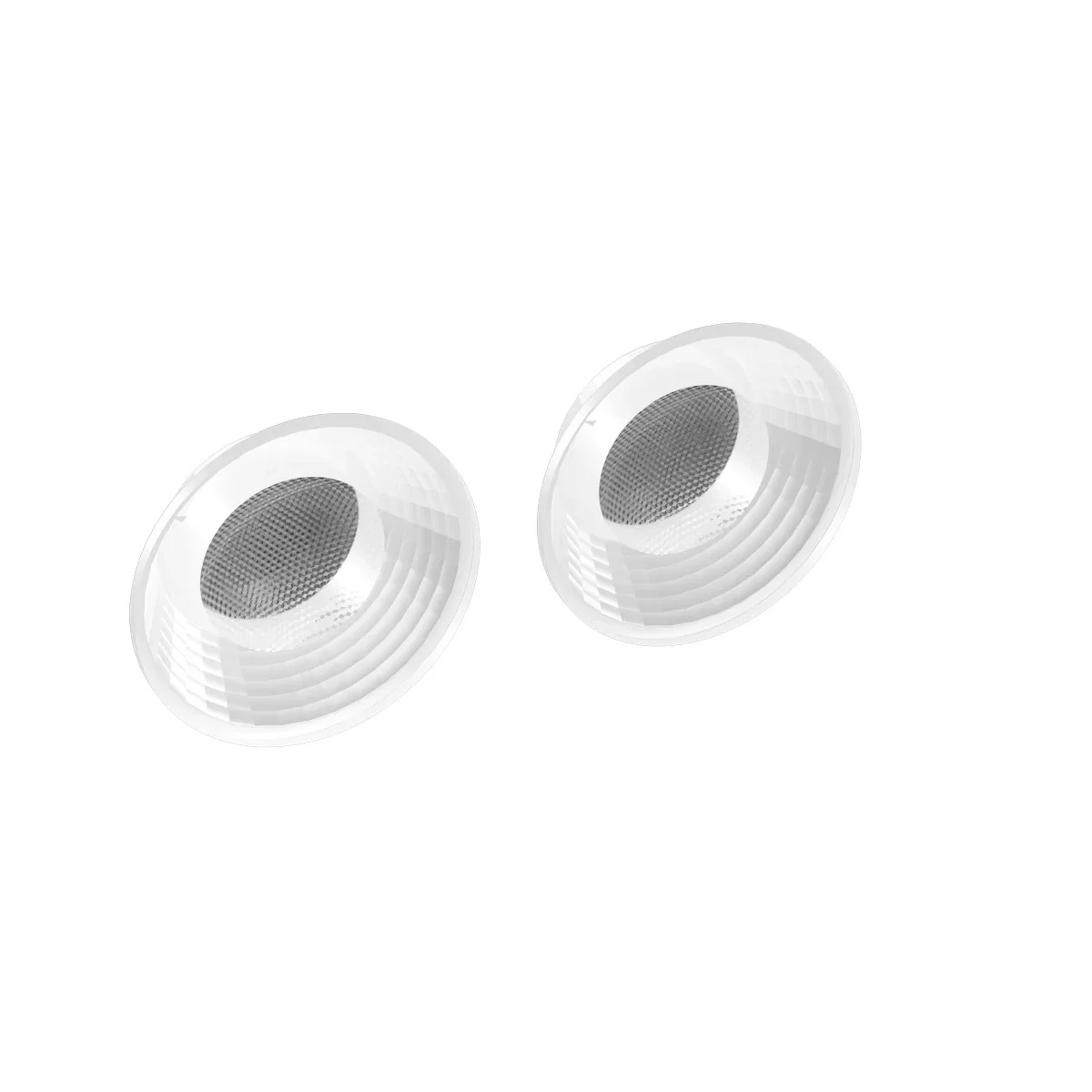 3" Round Deep Baffle with Honeycomb Louver, TIR Lens, 36º Beam Angle, Black and White Finish - view 4