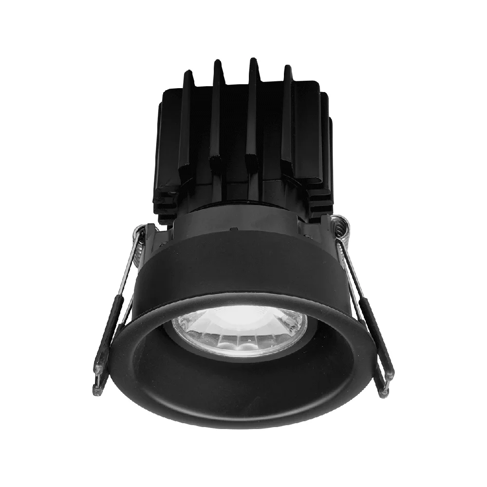 3" Round Regressed Gimbal LED High Output, Black Trim, Dim to Warm, 11W, 5CCT