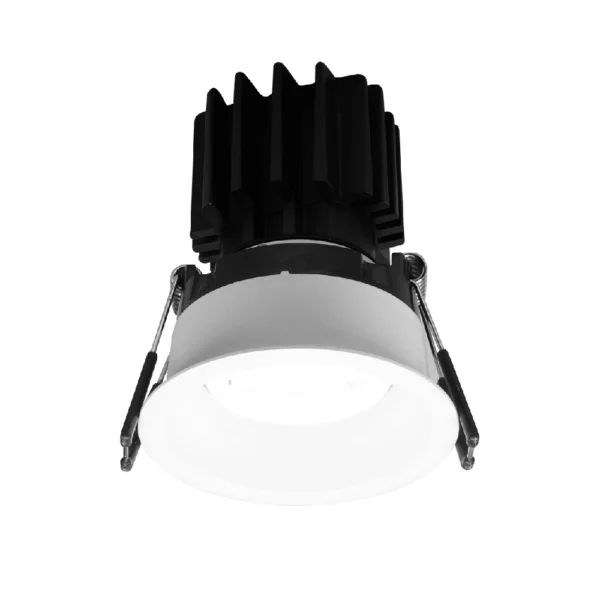 3" Round Regressed Gimbal LED, High Output, 11W, Thin Trim, 5CCT, Dim to Warm, White Trim