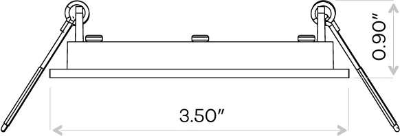 Goodlite 3" Square Flushed Slim - view 2