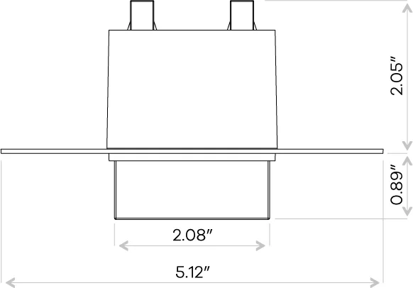 Goodlite 3" Square Trimless Drop Lens - view 4