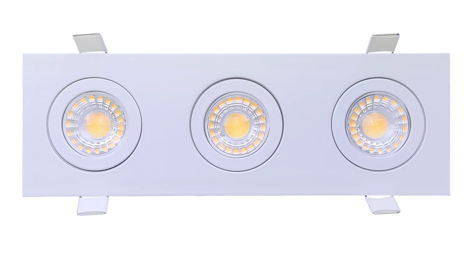 3" Triple Head Multiple Floating Gimbal White