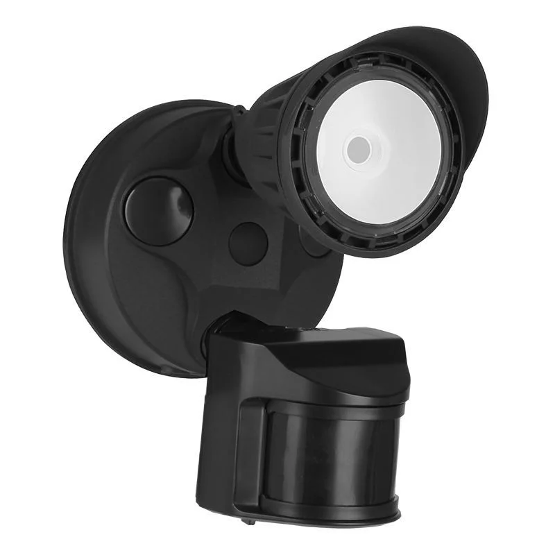 3CCT 10W 1-HEAD Security Flood Light Pir 10W 120-277V, Brz