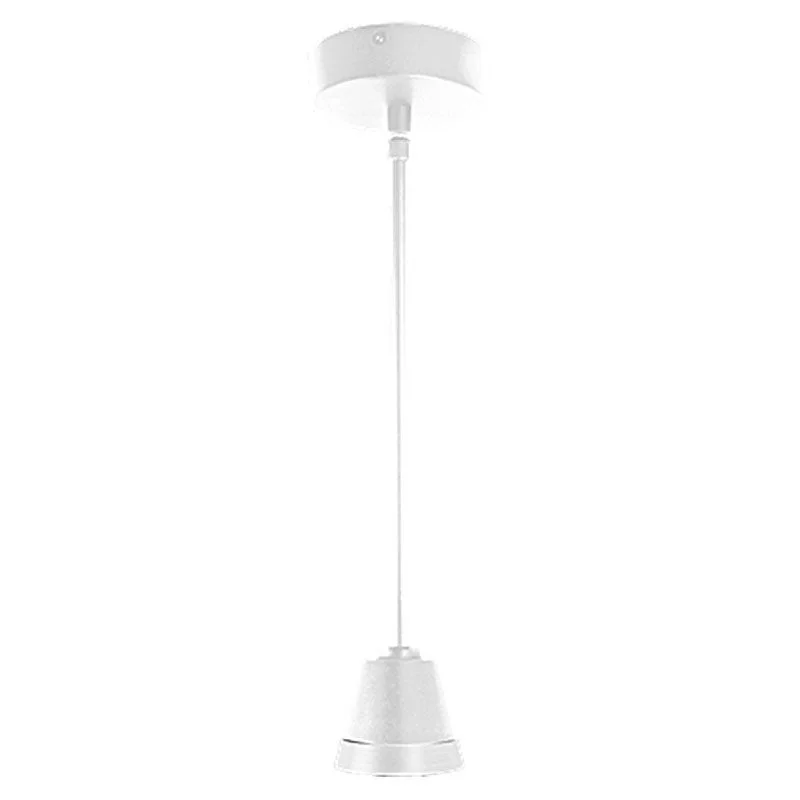 3CCT Cone Pendant, White/Gold Finish, 5FT Adjustable Downrod - view 2