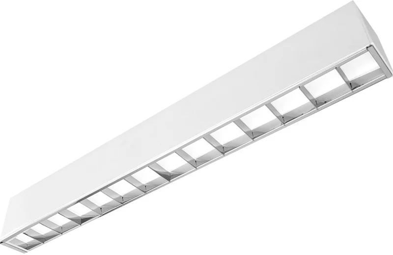 3Ft. Long By 2-3/4" Wide Linear Fixture with Louver - CCT Adjustable