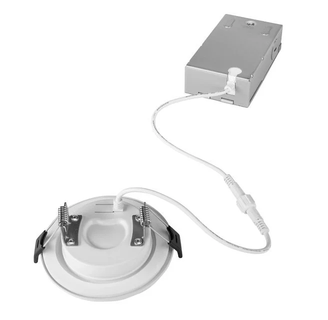 3in Circular LED Recessed Wafer Downlight feat. Color Select, 6.5W, 2700 / 3000 / 3500 / 4000 / 5000...