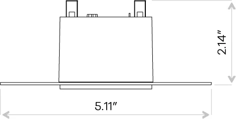 Goodlite 3″ Square Trimless Flushed - view 3