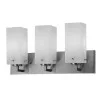 3x18 W GU24 LED Vanity Light, Satin Nickel