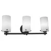 3x18W GU24 LED Vanity Light, Oil Rubbed Bronze Finish with Opal Glass Shade