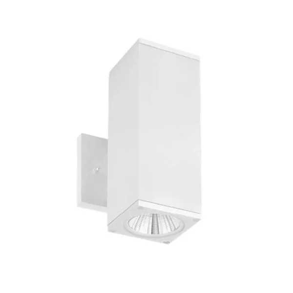 4-Inch 12 W LED Outdoor Square Cylinder Light - RGBW