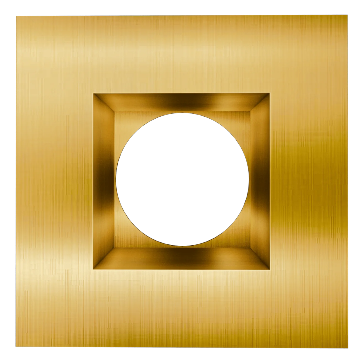 Goodlite 4 Inch Brushed Brass Square Trim